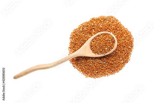 Organic red millet seeds wi...