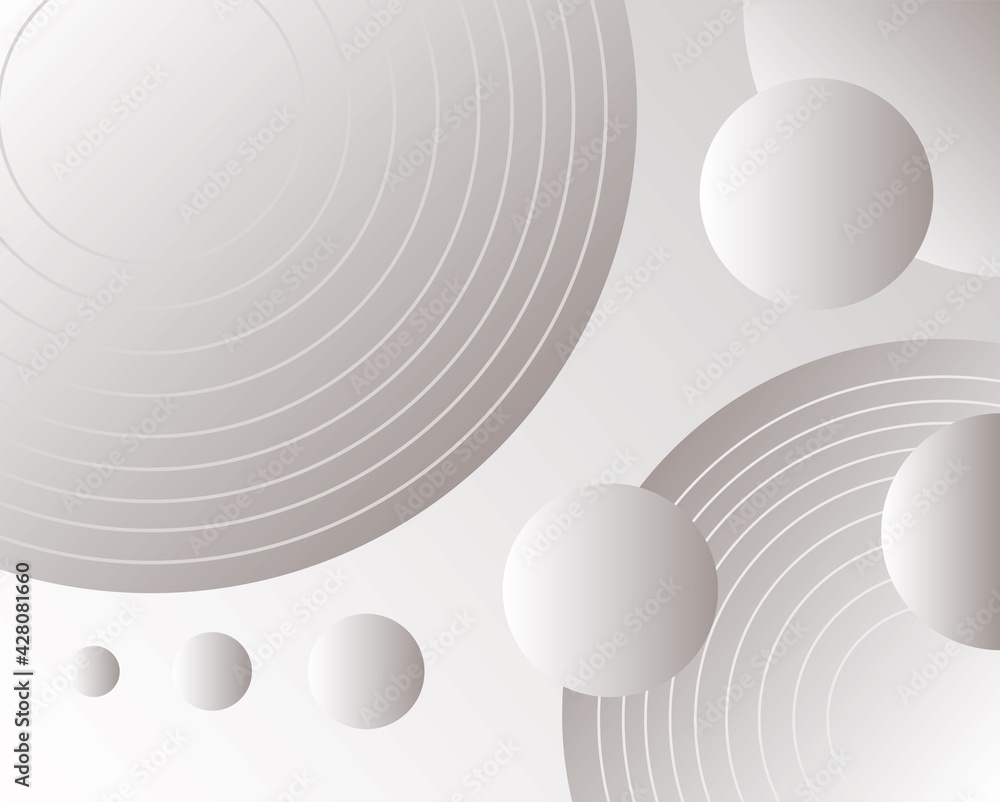circles and balls in gray background circles and balls in gray background