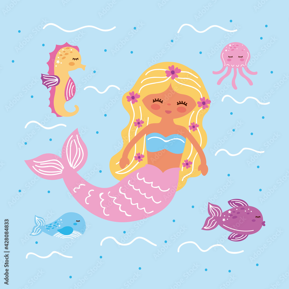 mermaid and icons mermaid and icons