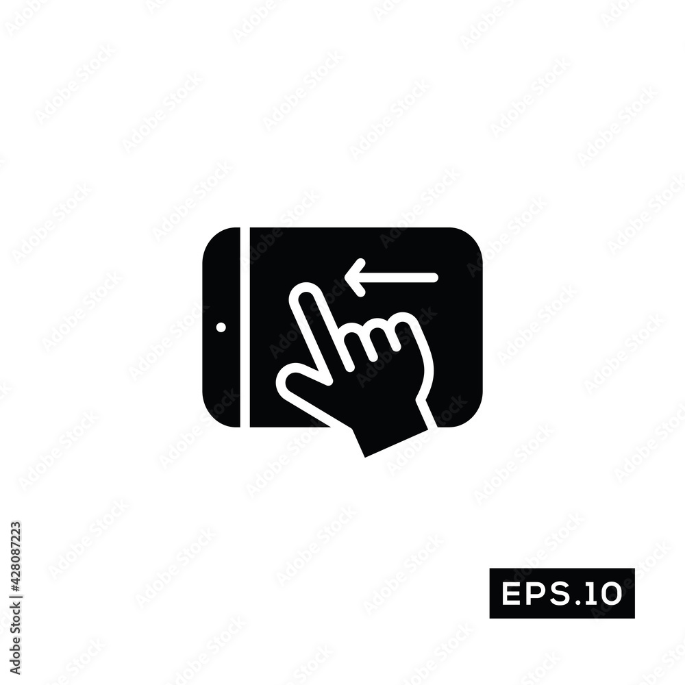 Touch Gestures Icon. Touch Gestures icon Vector Illustration Template For Web and Mobile