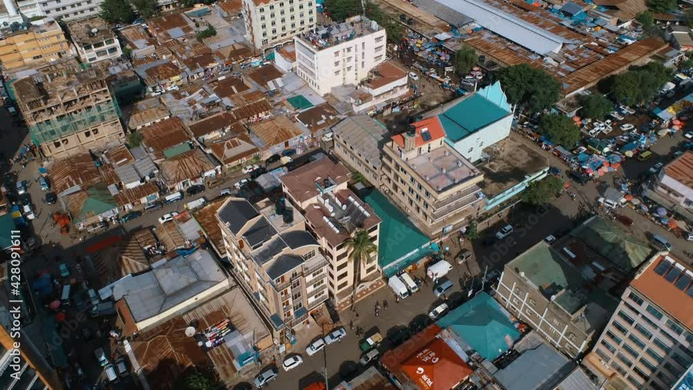 Aerial view of the Arusha City Aerial view of the Arusha City