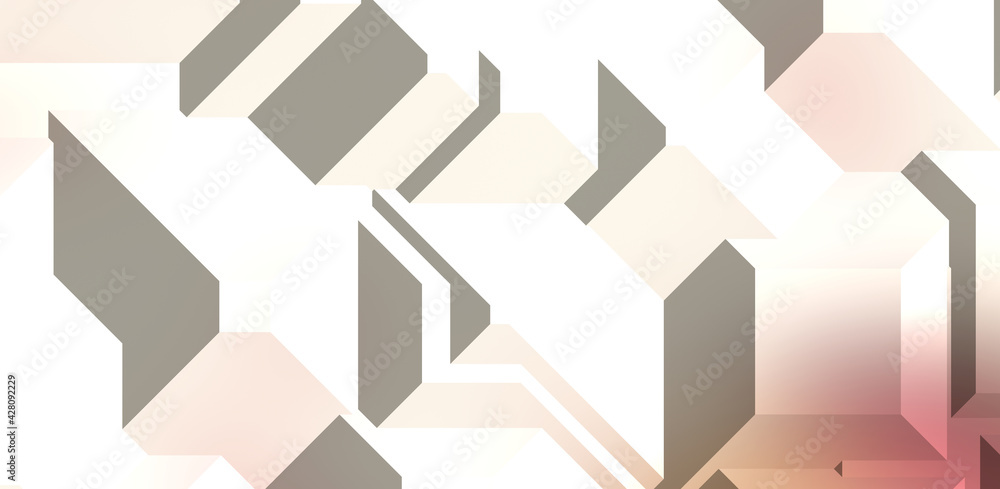 Obraz premium Polygonal background. Colorful wallpaper with geometric design. Digital 3d illustration.