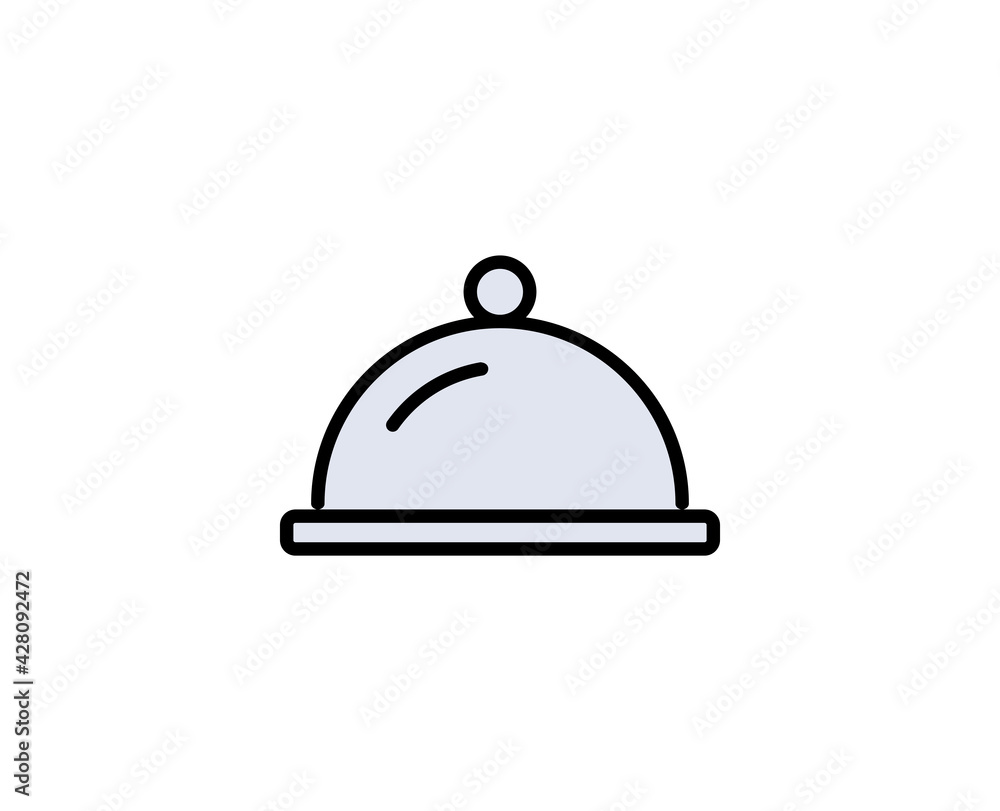 Fototapeta premium Color line icon on white background. Premium symbol for web design or mobile app. 