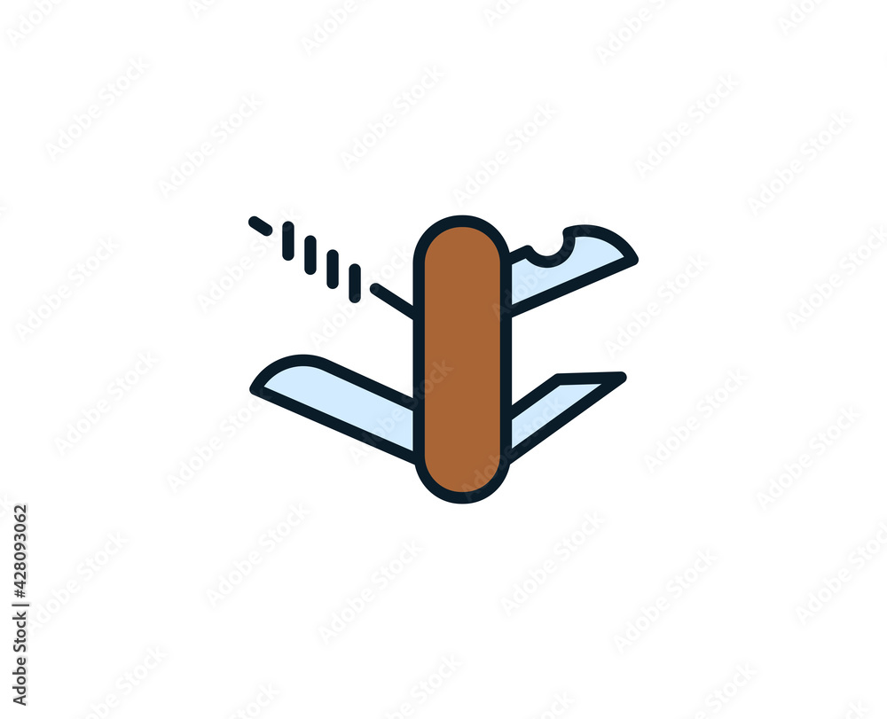 Color line icon on white background. Premium symbol for web design or mobile app. Color line icon on white background. Premium symbol for web design or mobile app.