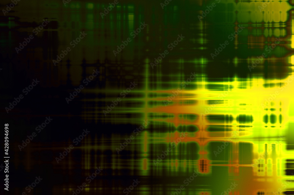 Abstract background. Geometrical elements on aged grunge texture. Graphic illustration with different color patterns.