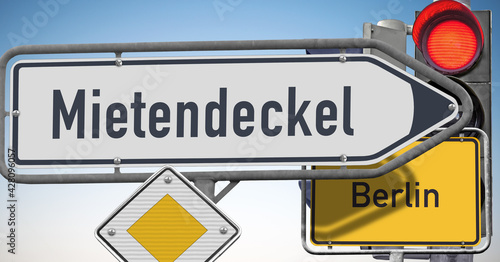 Photography Berliner Mietendeckel gekippt, Signal auf Rot