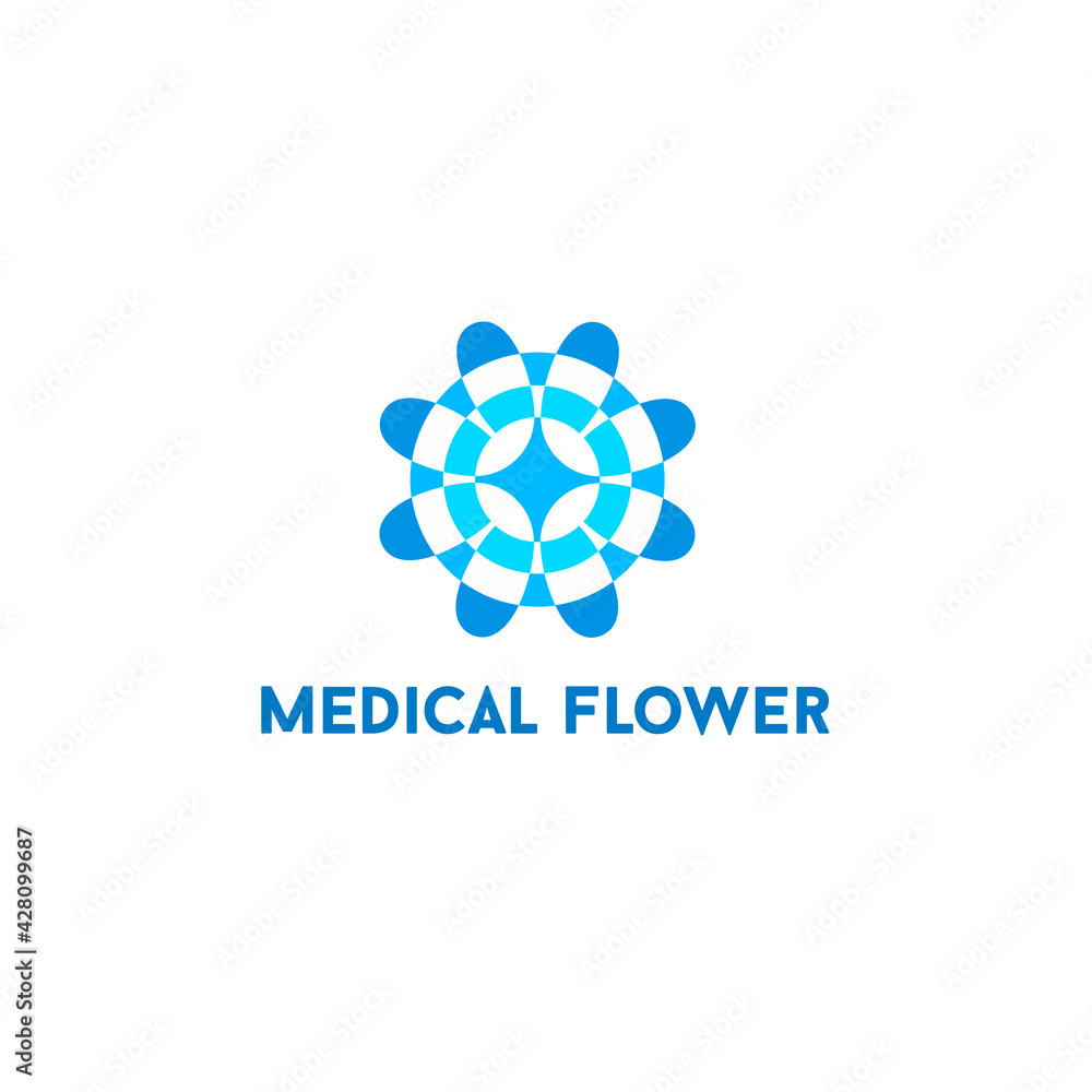 Fototapeta premium Vector logo design template. Sign for medicine and health. 