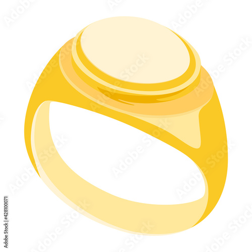 Signet ring vector