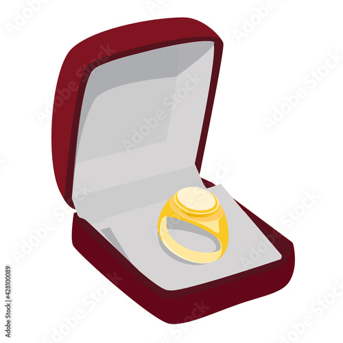 Signet ring vector