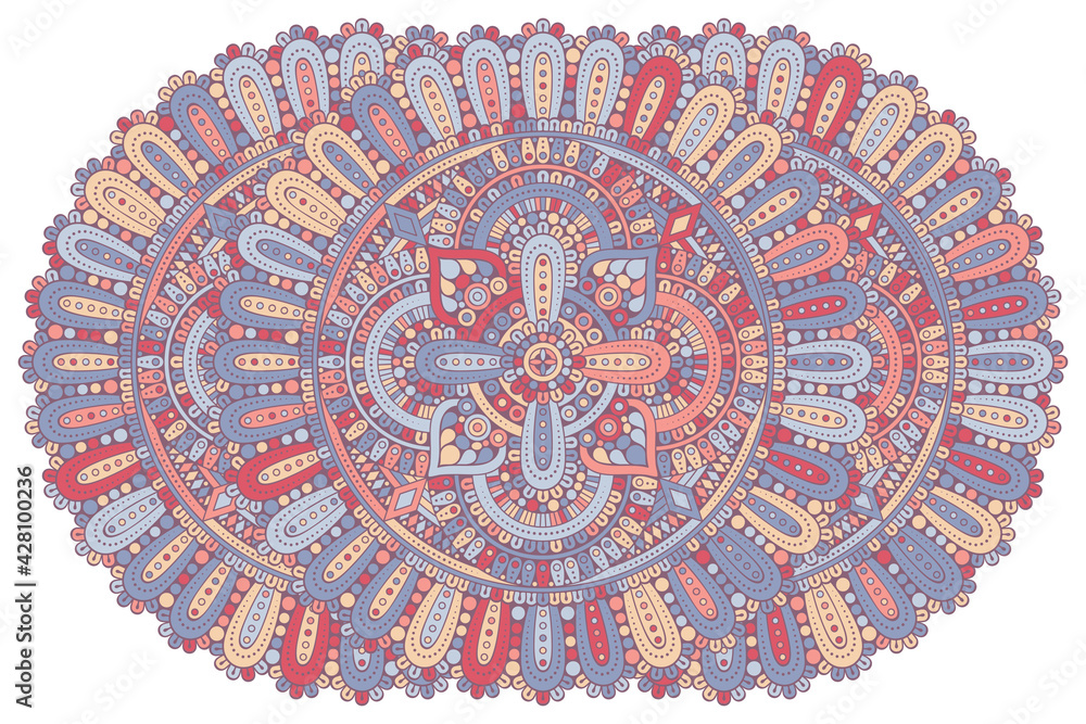 Vector indian Mandala ethnic design Vector indian Mandala ethnic design