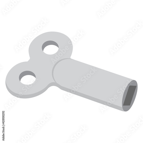 Windup key vector