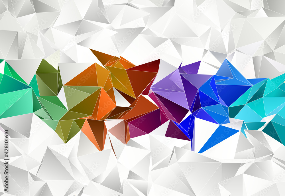 Obraz premium Abstract Low-Poly background. triangulated texture. Design 3d. Polygonal geometrical pattern. Triangular modern style