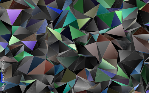 Abstract Low-Poly background. triangulated texture. Design 3d. Polygonal geometrical pattern. Triangular modern style