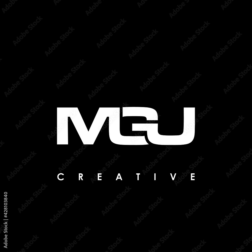 MGU Letter Initial Logo Design Template Vector Illustration MGU Letter Initial Logo Design Template Vector Illustration