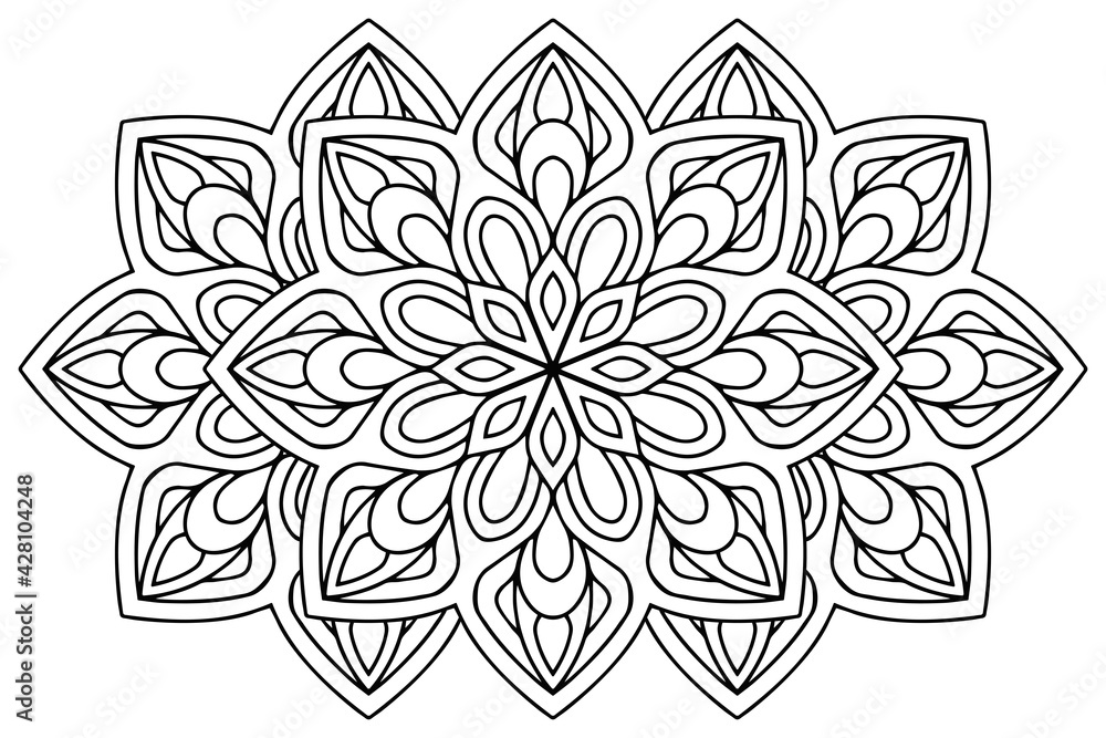 Fototapeta premium Vector indian Mandala ethnic design