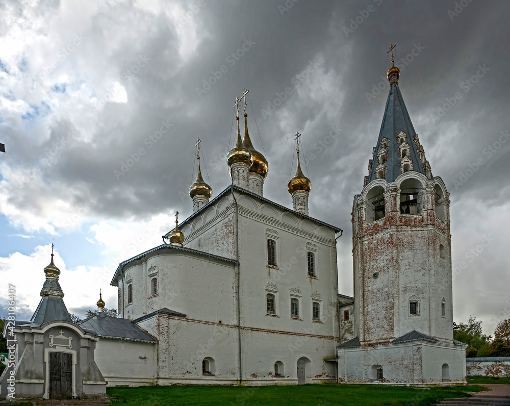 St. Trinity and St. Nicolas cathedral. St. Trinity and St. Nicolas monastery, city of Gorokhovets, Russia. Tear of construction - 1681
