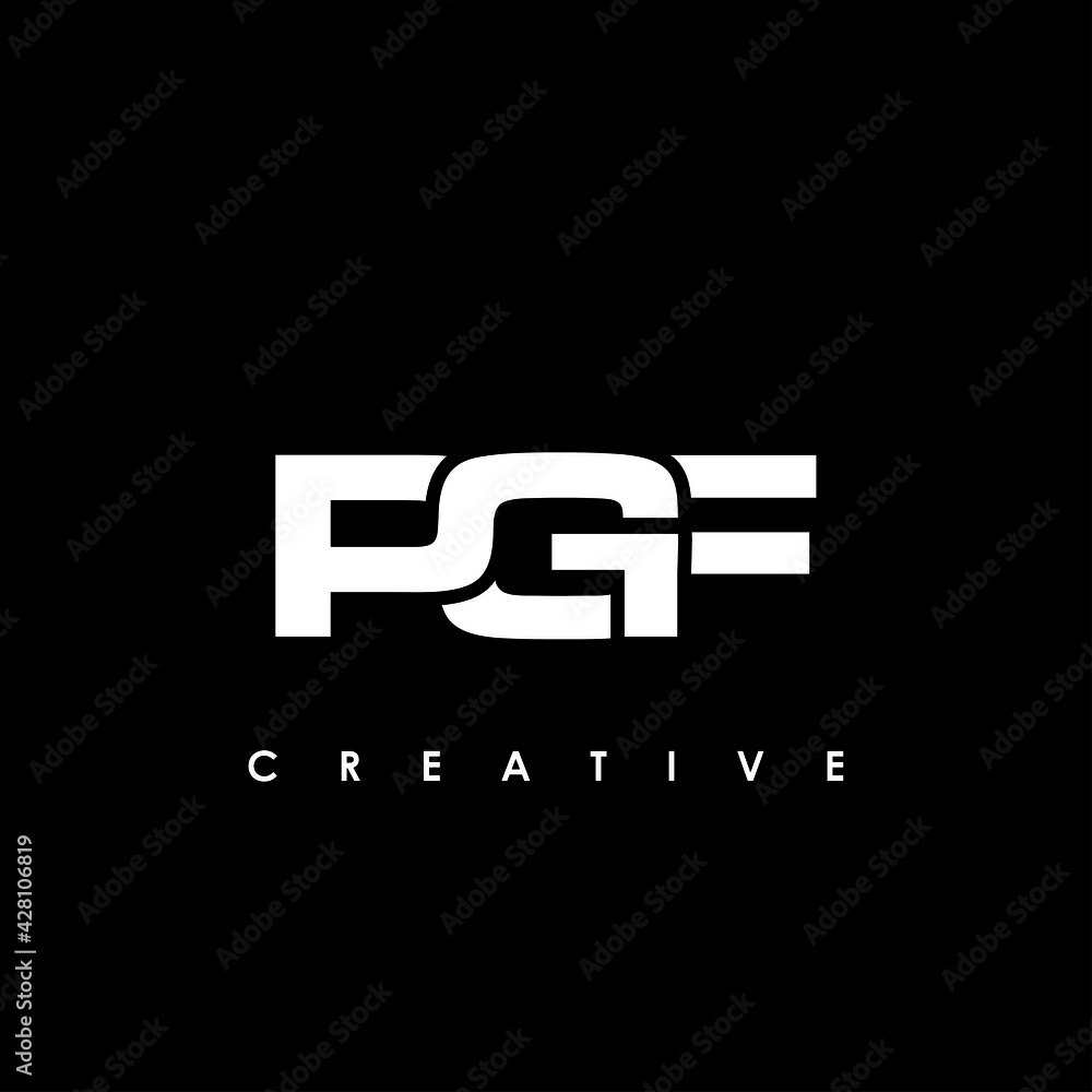 PGF Letter Initial Logo Design Template Vector Illustration PGF Letter Initial Logo Design Template Vector Illustration