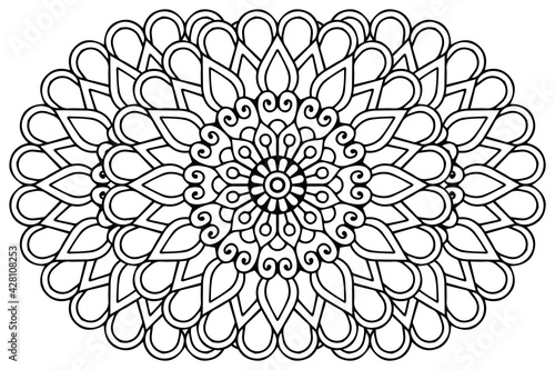 Vector indian Mandala ethnic design
