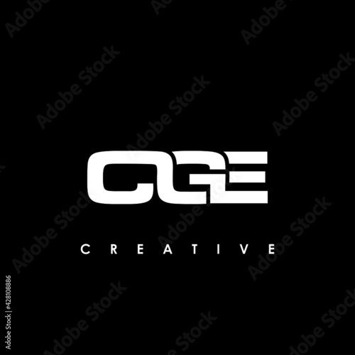 CGE Letter Initial Logo Design Template Vector Illustration