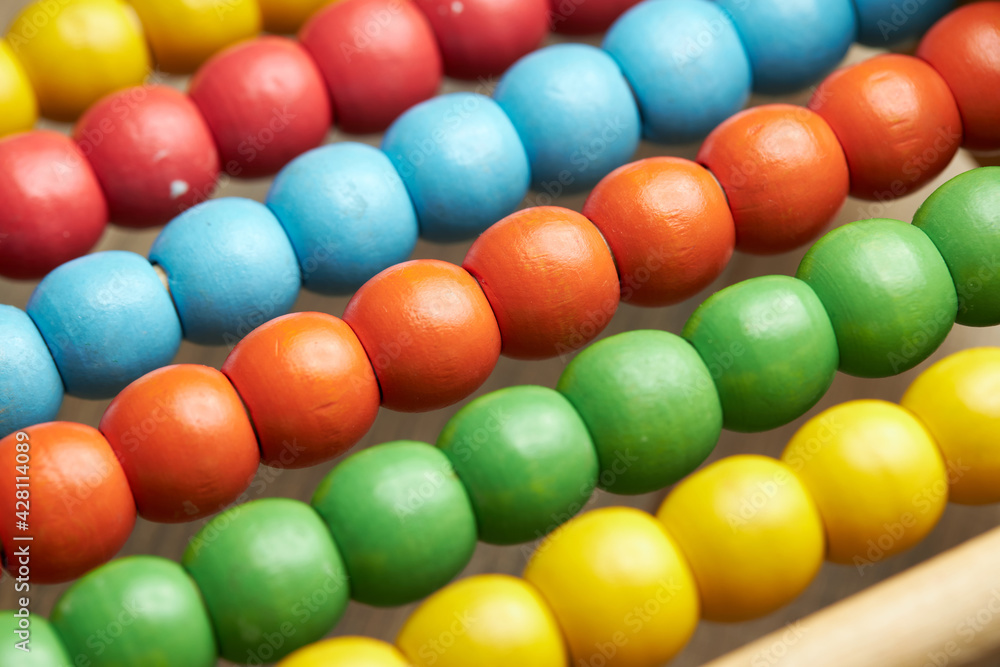 Colorful background made of plastic beads Colorful background made of plastic beads