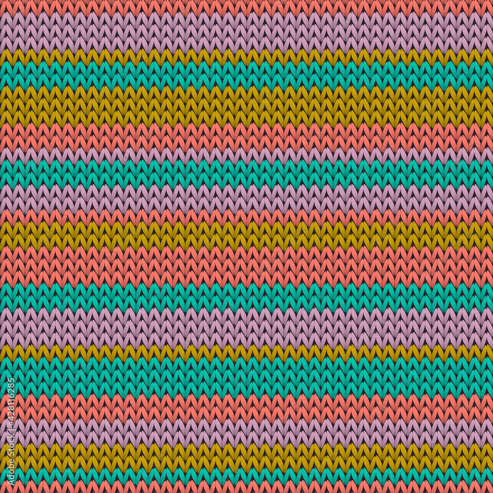 Vintage horizontal stripes knitting texture
