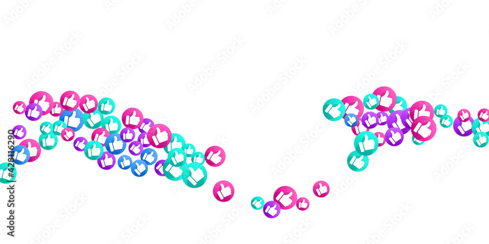Thumbs up isolated vector like social media sign symbols. Thumbs up isolated vector like social media sign symbols.