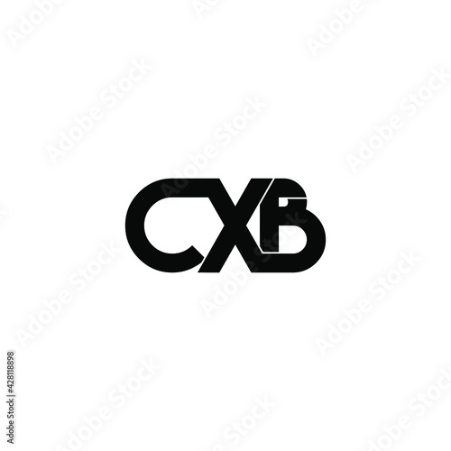 cxb letter original monogram logo design photo