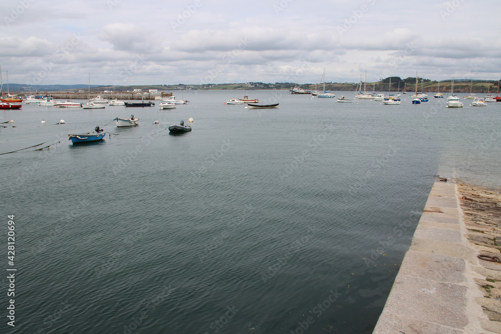 rosmeur port in douarnenez in brittany (france)