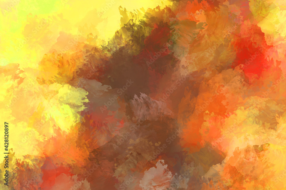 Fototapeta premium Artistic abstract background. Texture painted wallpaper. Creative illustration with strokes of paint. Brush pattern painting.