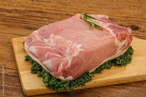 Pork meat piece for cooking