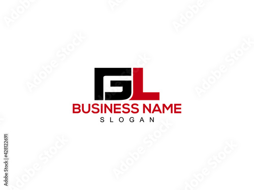 GL Letter Type logo Icon Vector