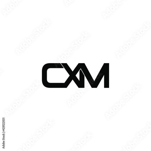 cxm letter original monogram logo design photo