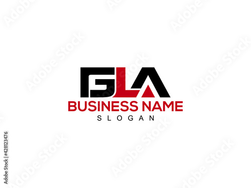 GLA Letter Type logo Icon Vector