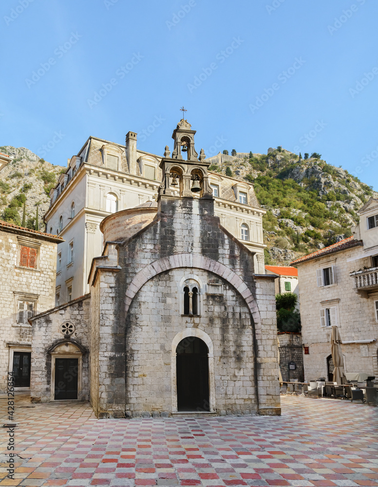 Church of St. Luke. Old city. Kotor. Montenegro