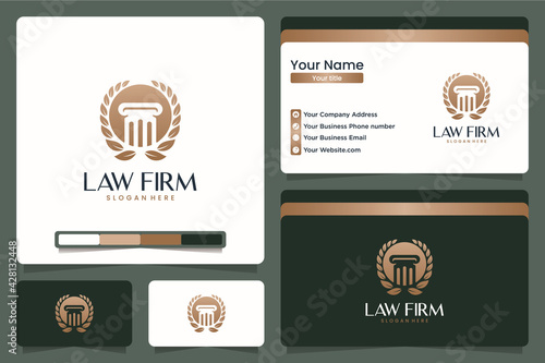 law firm ,pillar , logo design
