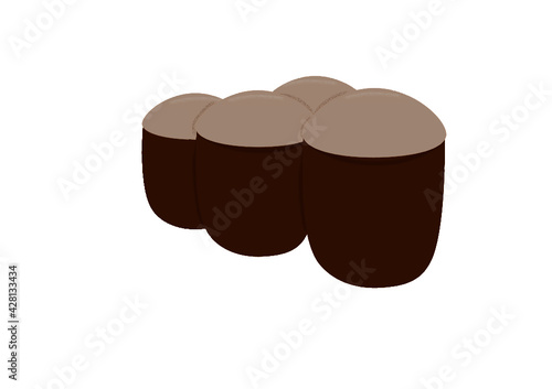 Chinese style vector illustration of water vat