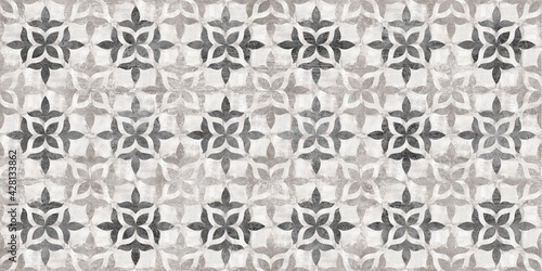 cement texture and damask pattern ancient background photo