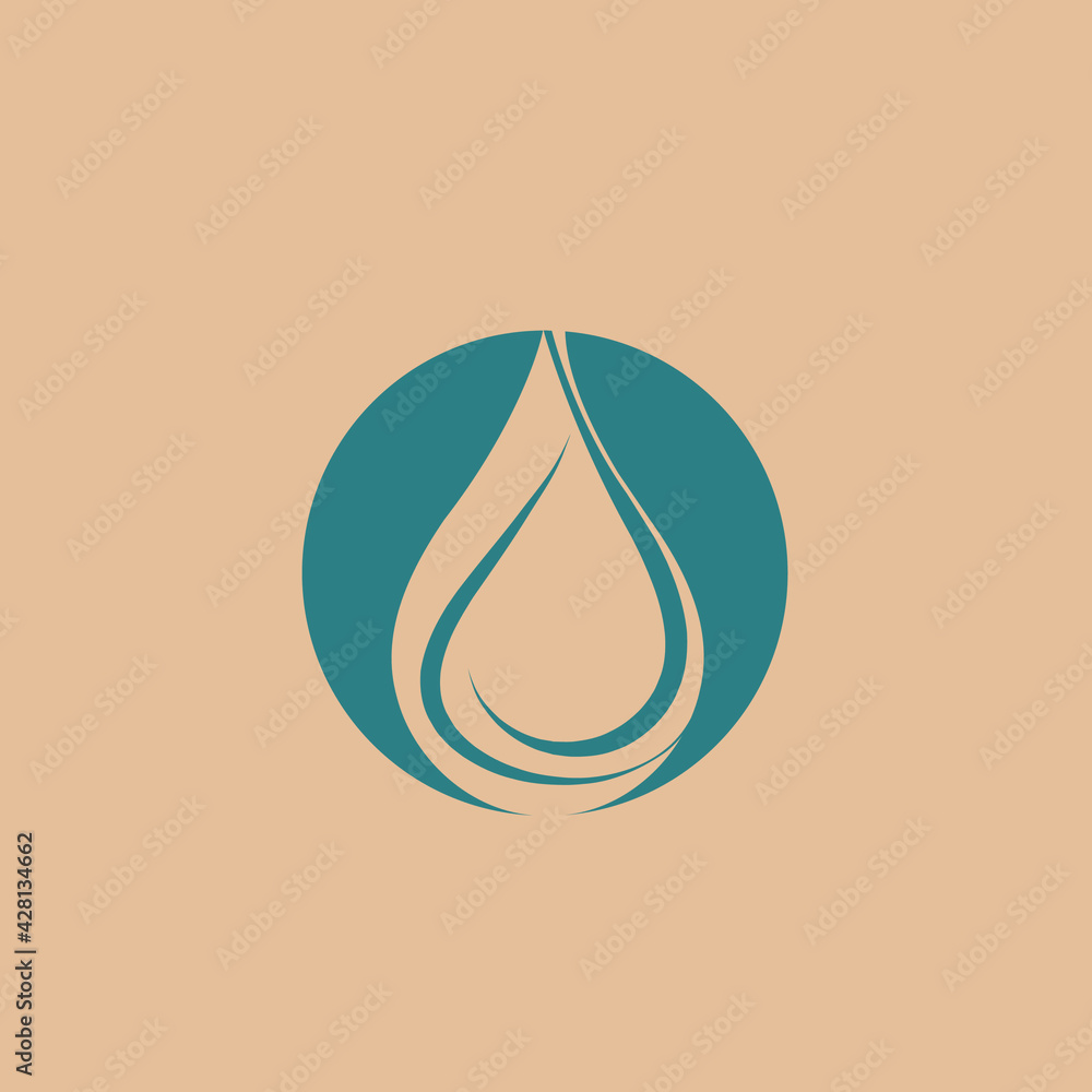 Water drop, oil logo.Liquid nature element isolated on light fund.Organic icon for beauty, cosmetics, spa, eco, natural drink, environmental brand.Blue droplet sign.Fresh bio shape.Circular emblem. Water drop, oil logo.Liquid nature element isolated on light fund.Organic icon for beauty, cosmetics, spa, eco, natural drink, environmental brand.Blue droplet sign.Fresh bio shape.Circular emblem.