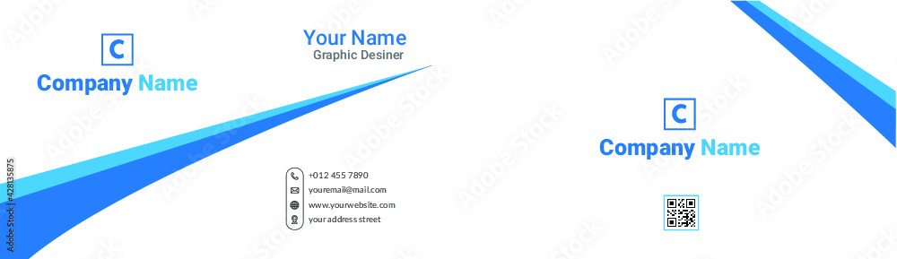 Obraz premium business card design