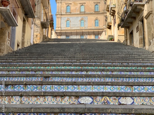 Obraz na płótnie Sicily, Caltagirone, ceramics w salonie
