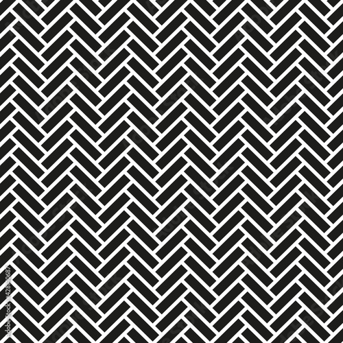 Seamless herringbone brick pattern background
