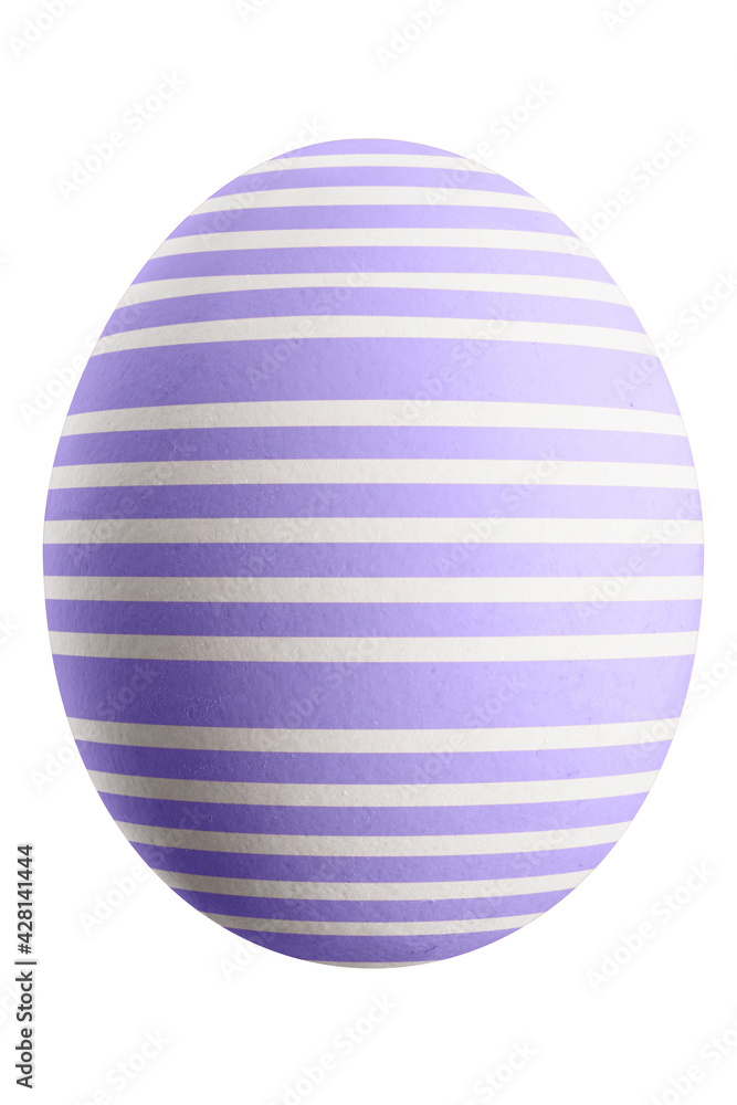 Large picture of an isolated easter egg with a stripes pattern. Large picture of an isolated easter egg with a stripes pattern.