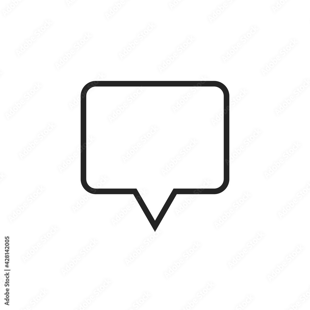 Speech bubble icon. Chat symbol modern, simple, vector, icon for website design, mobile app, ui. Vector Illustration Speech bubble icon. Chat symbol modern, simple, vector, icon for website design, mobile app, ui. Vector Illustration