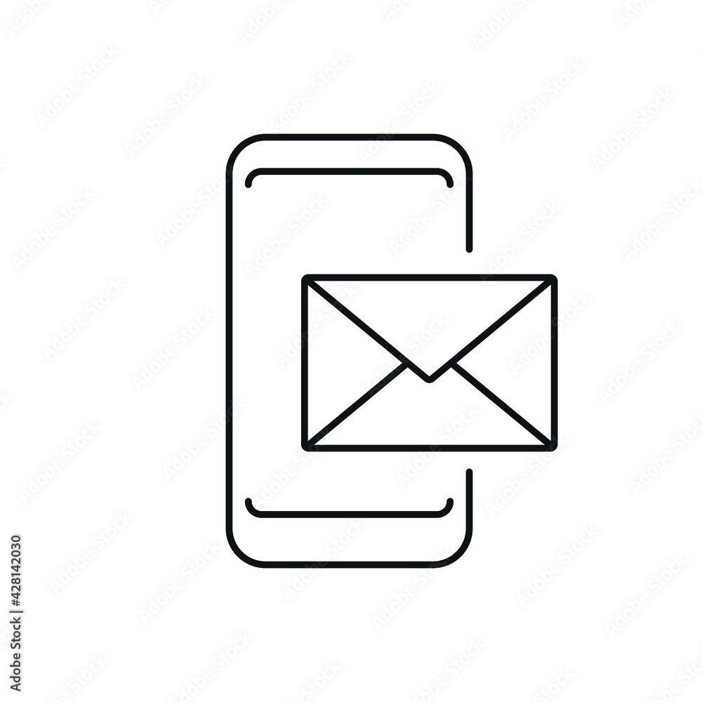 Email linear icon. Contact us. Support service. Thin line customizable illustration. Contour symbol. Vector isolated outline drawing. Editable stroke Email linear icon. Contact us. Support service. Thin line customizable illustration. Contour symbol. Vector isolated outline drawing. Editable stroke