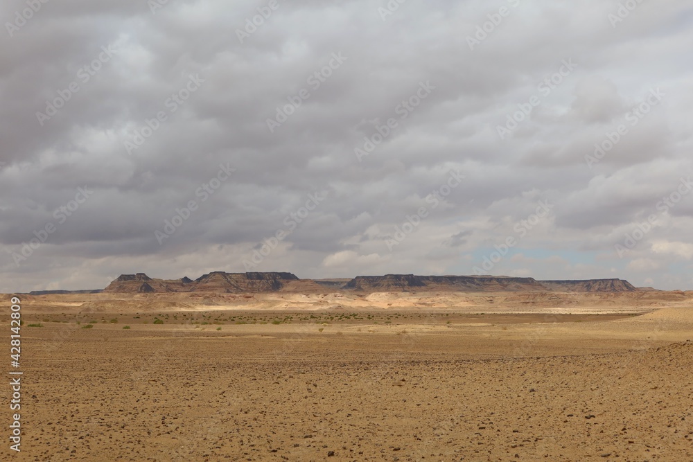 The beautiful sands and rocks formations due to erosion  in Fayoum desert in Egypt