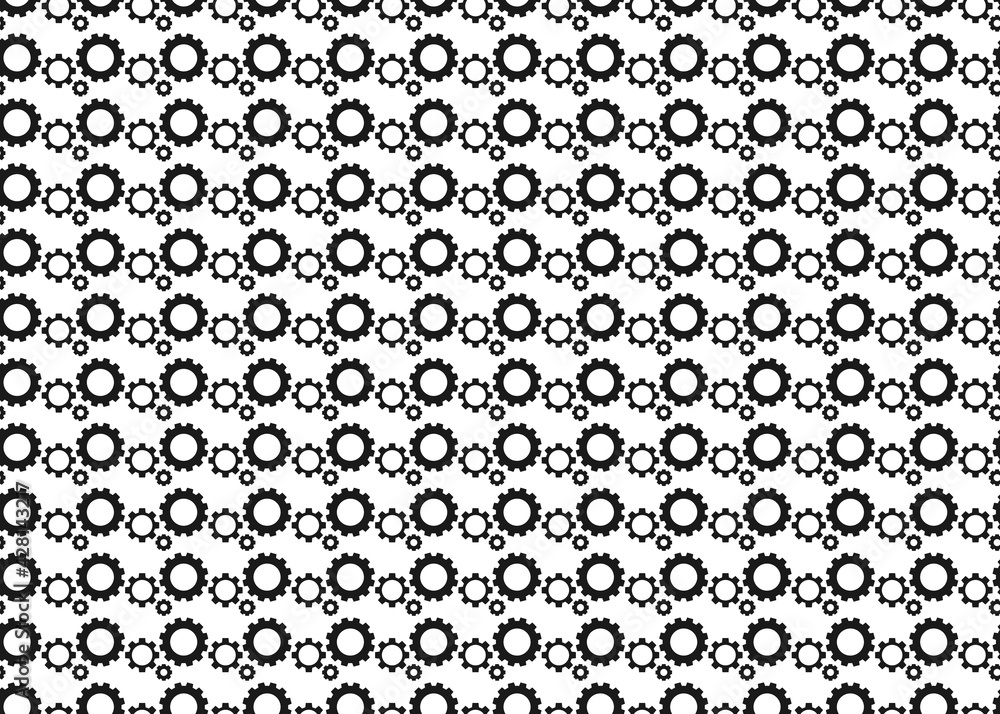Gears. Seamless texture. Vector graphics, packaging design. Gears. Seamless texture. Vector graphics, packaging design.
