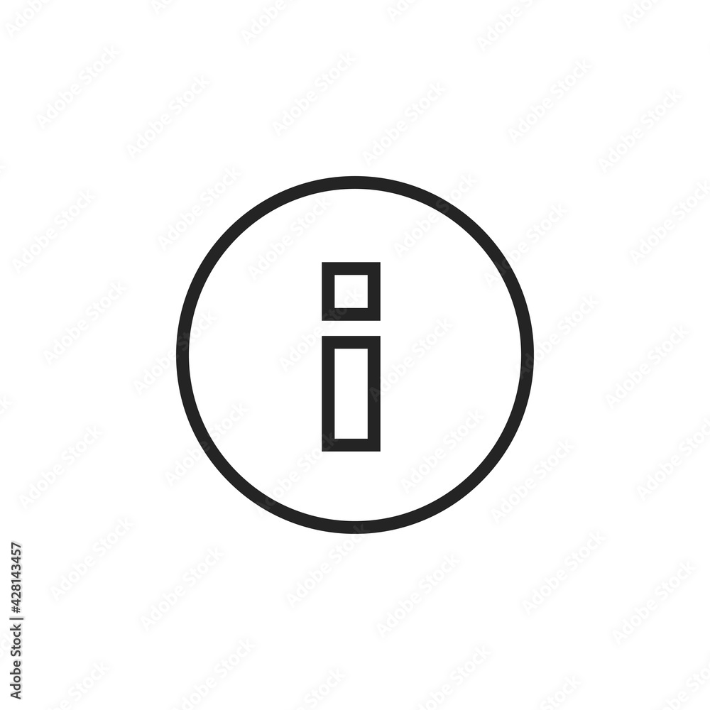 Information icon. Alert symbol modern, simple, vector, icon for website design, mobile app, ui. Vector Illustration Information icon. Alert symbol modern, simple, vector, icon for website design, mobile app, ui. Vector Illustration
