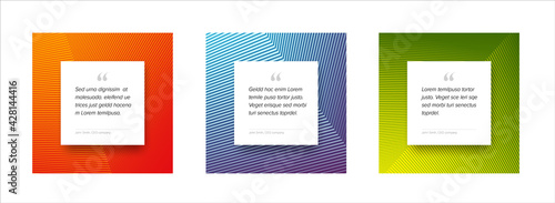 Social media quote template