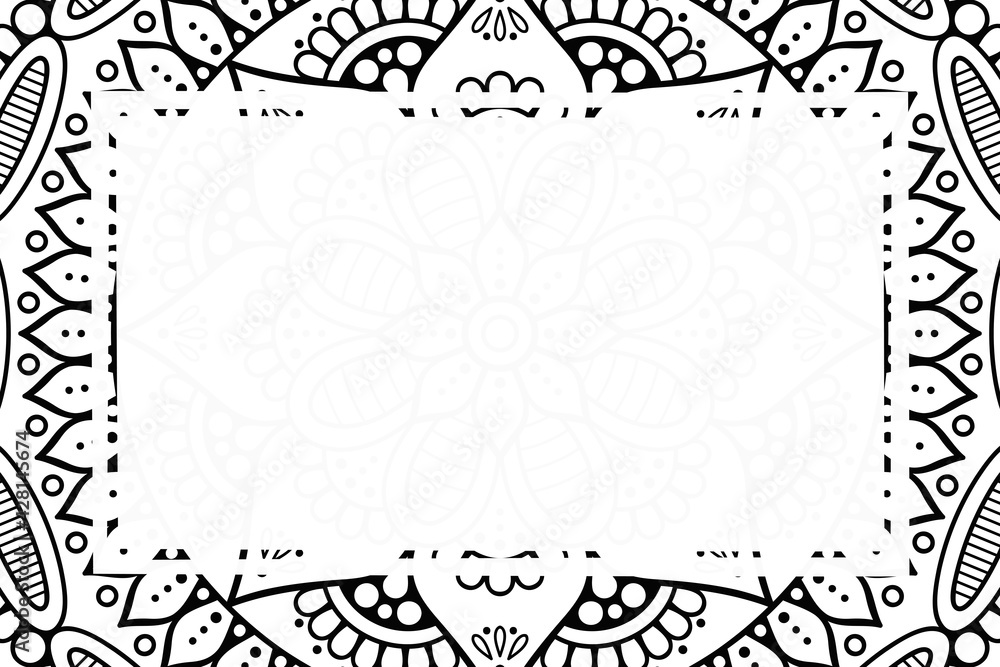 Vector islamic background with mandala Vector islamic background with mandala