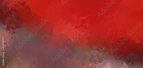 Brushed Painted Abstract Background. Brush stroked painting. Strokes of paint. 2D Illustration.